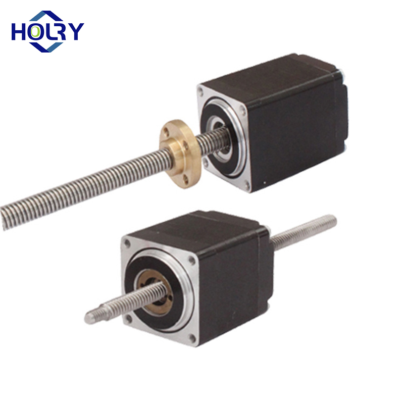 Compact NEMA 8 Stepper Motor Lead Screw Linear Actuator: External Tr6 20mm Diameter Bipolar 2 Phase 1.8 Degree