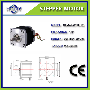 NEMA42 110×110mm 5.5 A 1.2° 1.8°8.0N.m Hybrid Stepper Motor